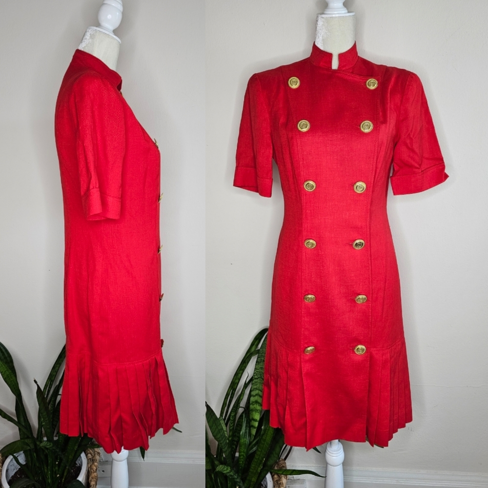 VTG 80s Sandra Ow-Wing for N.R.1 Dress